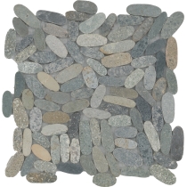 VENETIAN PEBBLES - 2X2/12X12, MULTICOLOR FLAT, SATIN